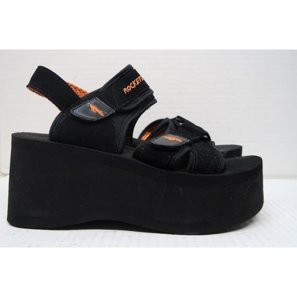 Rocket Dog Shoes Vintage 9s Rocket Dog Velcro Platform Sandals